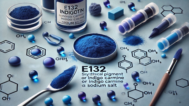 E132 İndigotin, İndigo karmin gıda katkı maddesi nedir? Ne için kullanılır? E132 sağlığa zararlı mıdır?	
